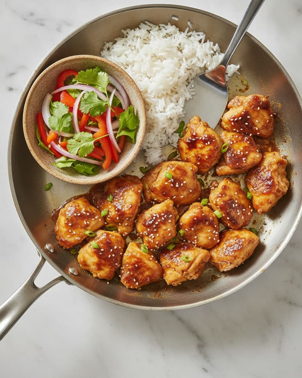 25-Minute Chicken Stir Fry and Fajita Skillet