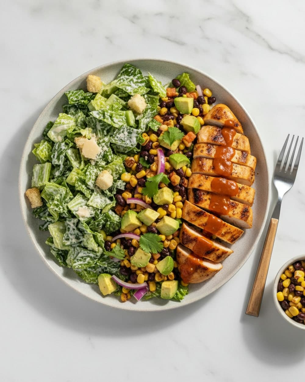 30-Minute Caesar Salad and Southwest Chicken Salad