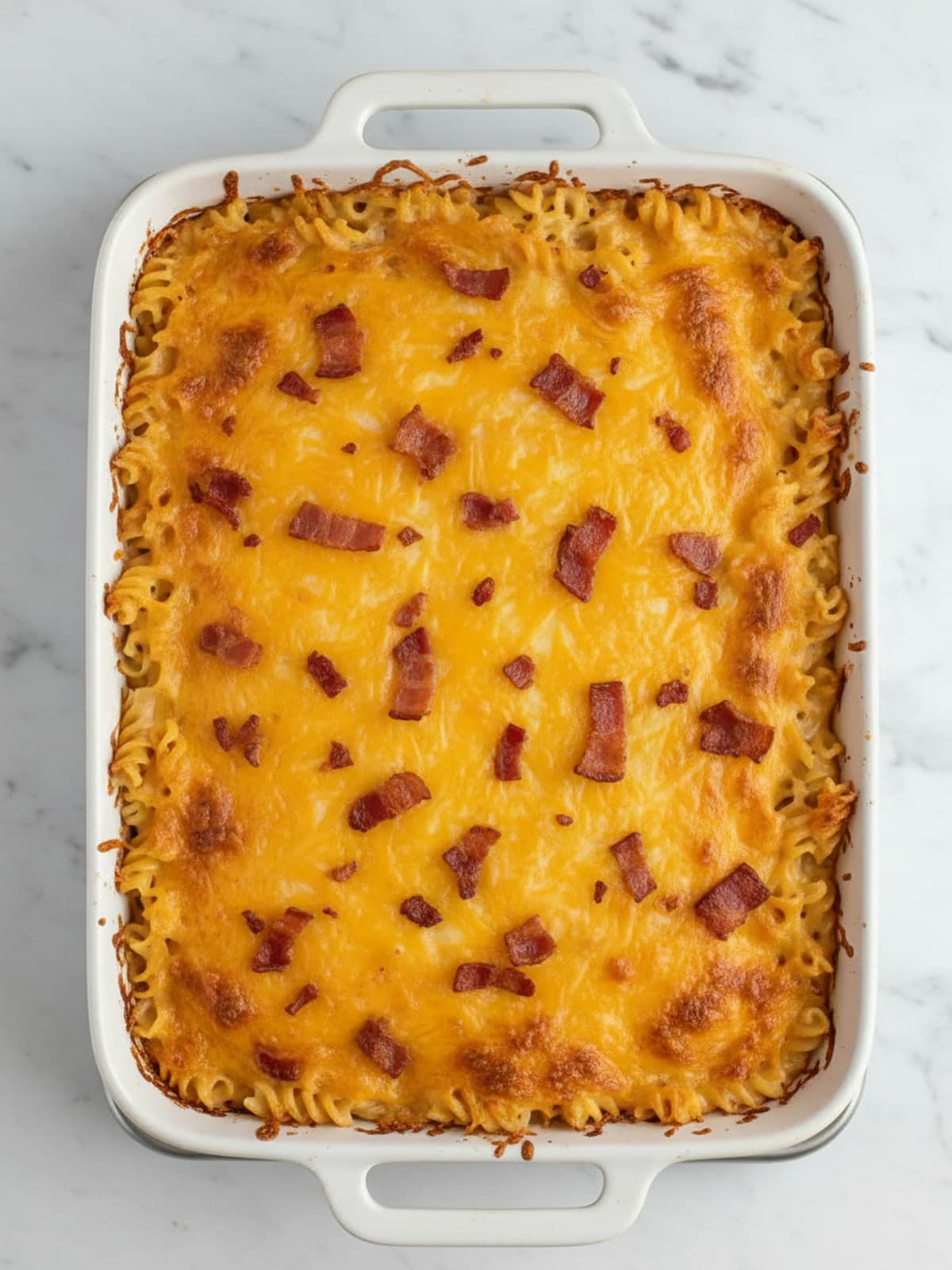 Chicken Bacon Ranch Casserole for Eight: Finish the top