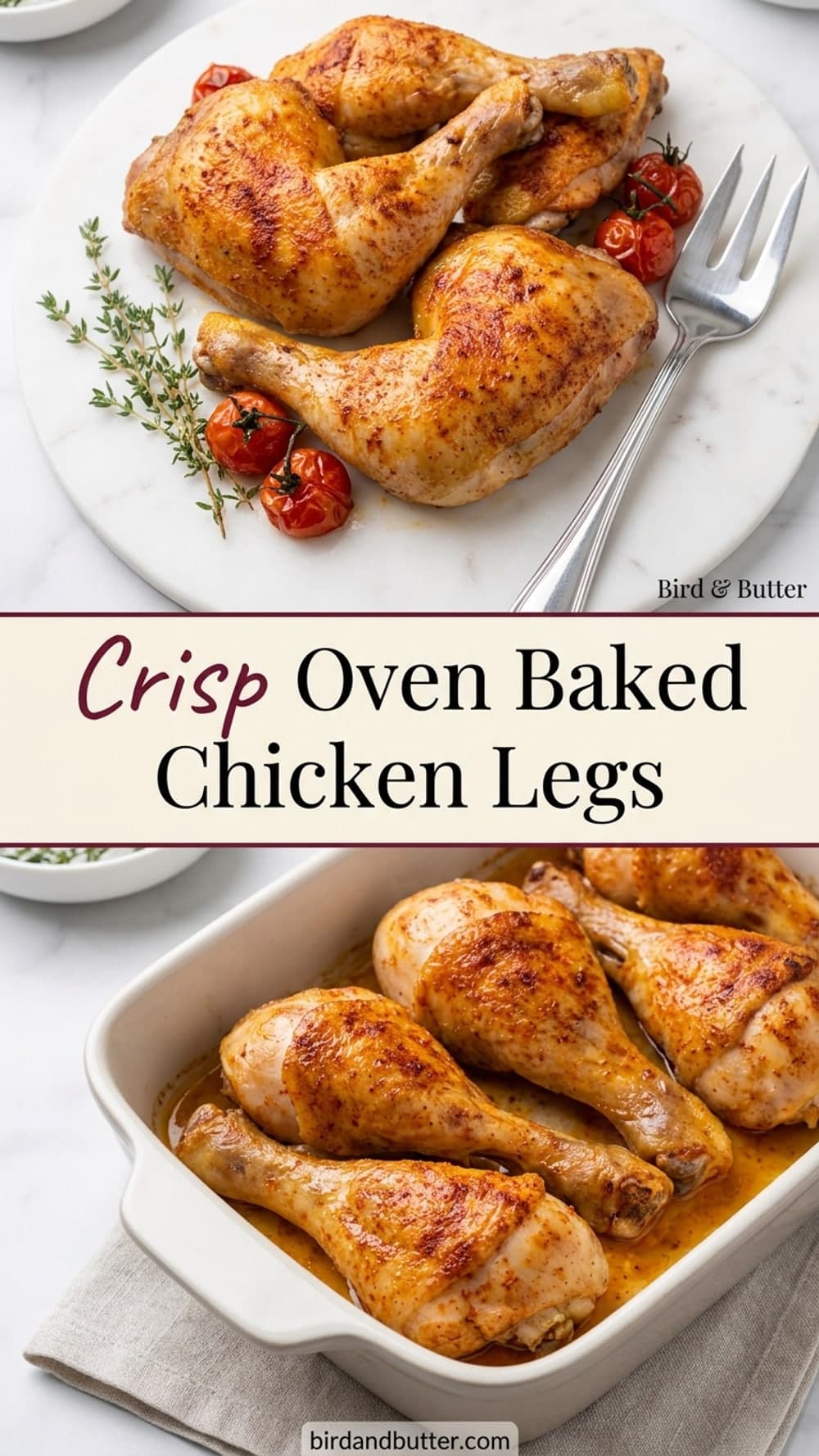 Crisp Oven Baked Chicken Legs
