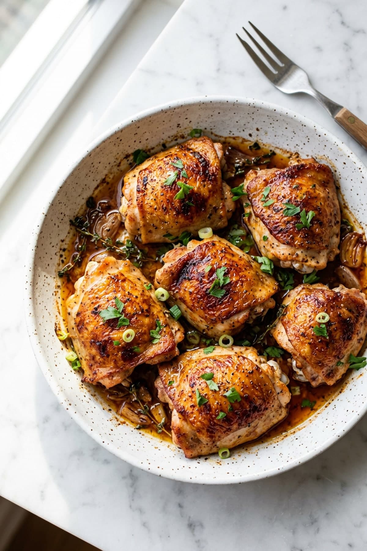 Baked Chicken Thighs with Crisp Paprika Skin