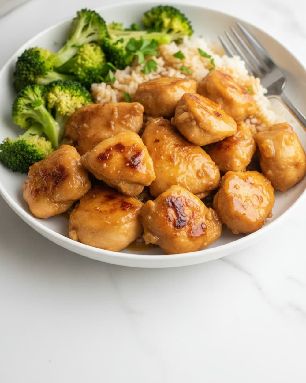 50-Minute Broccoli Chicken Rice