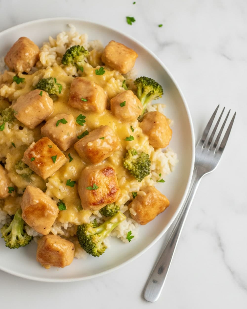 55-Minute Cheesy Chicken Broccoli Rice