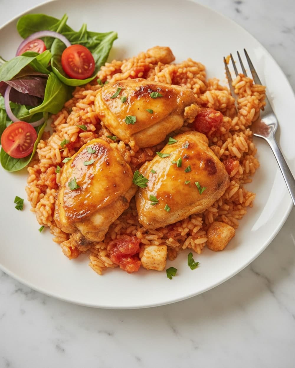 75-Minute Chicken Tomato Rice
