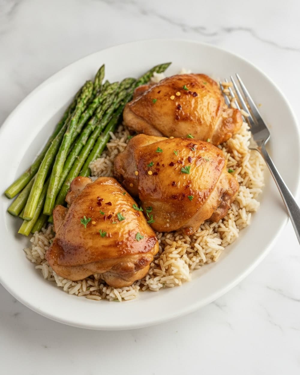 100-Minute Chicken Thighs and Rice