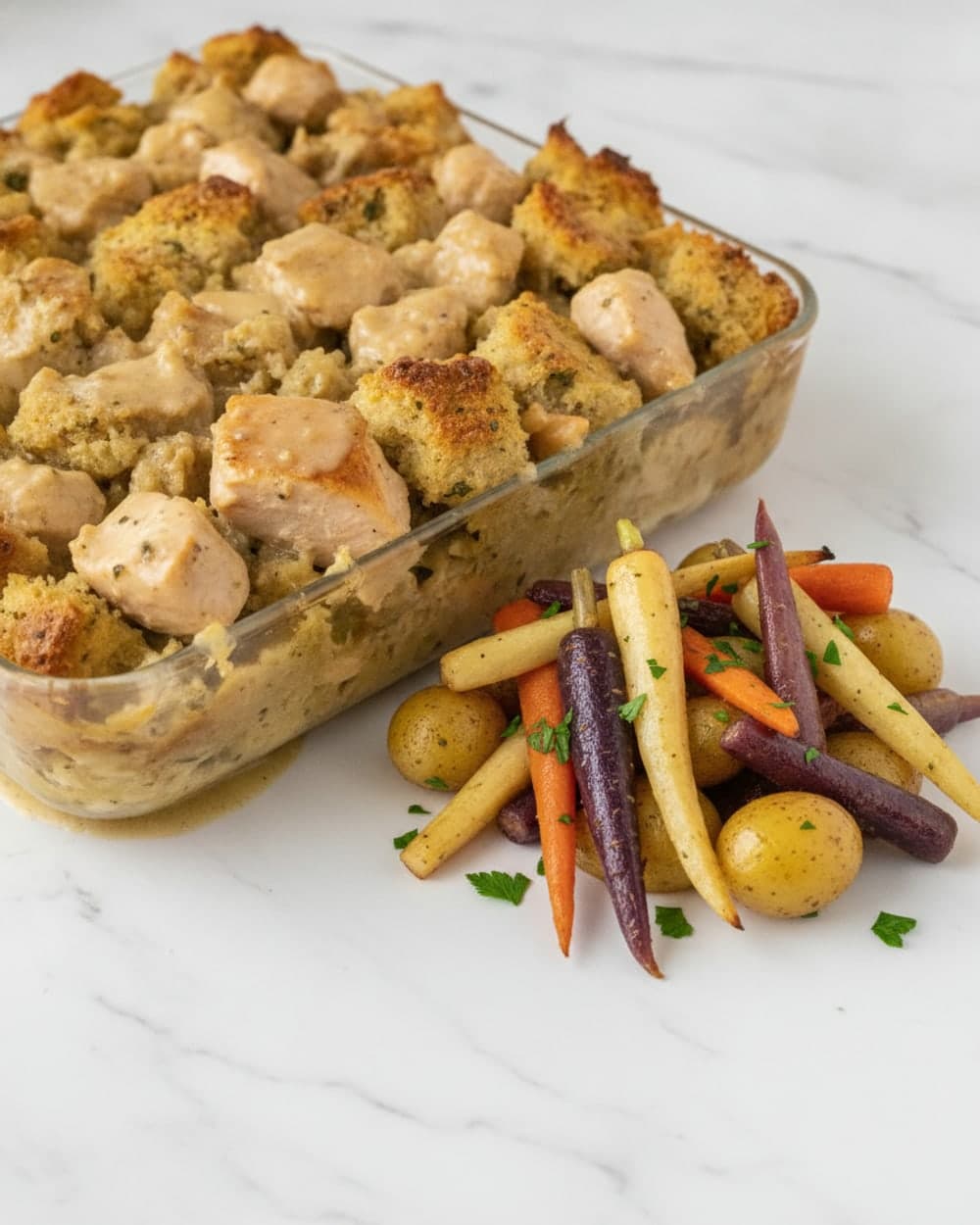Chicken Stuffing Casserole
