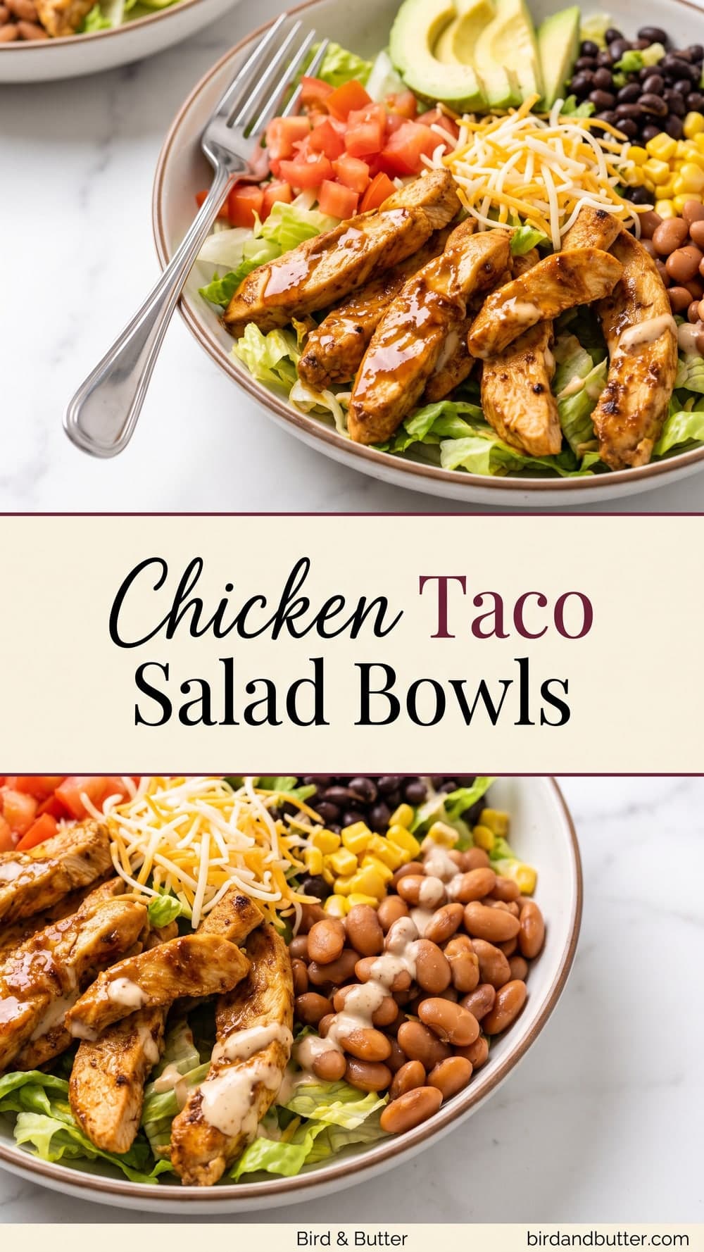 Chicken Taco Salad Bowls