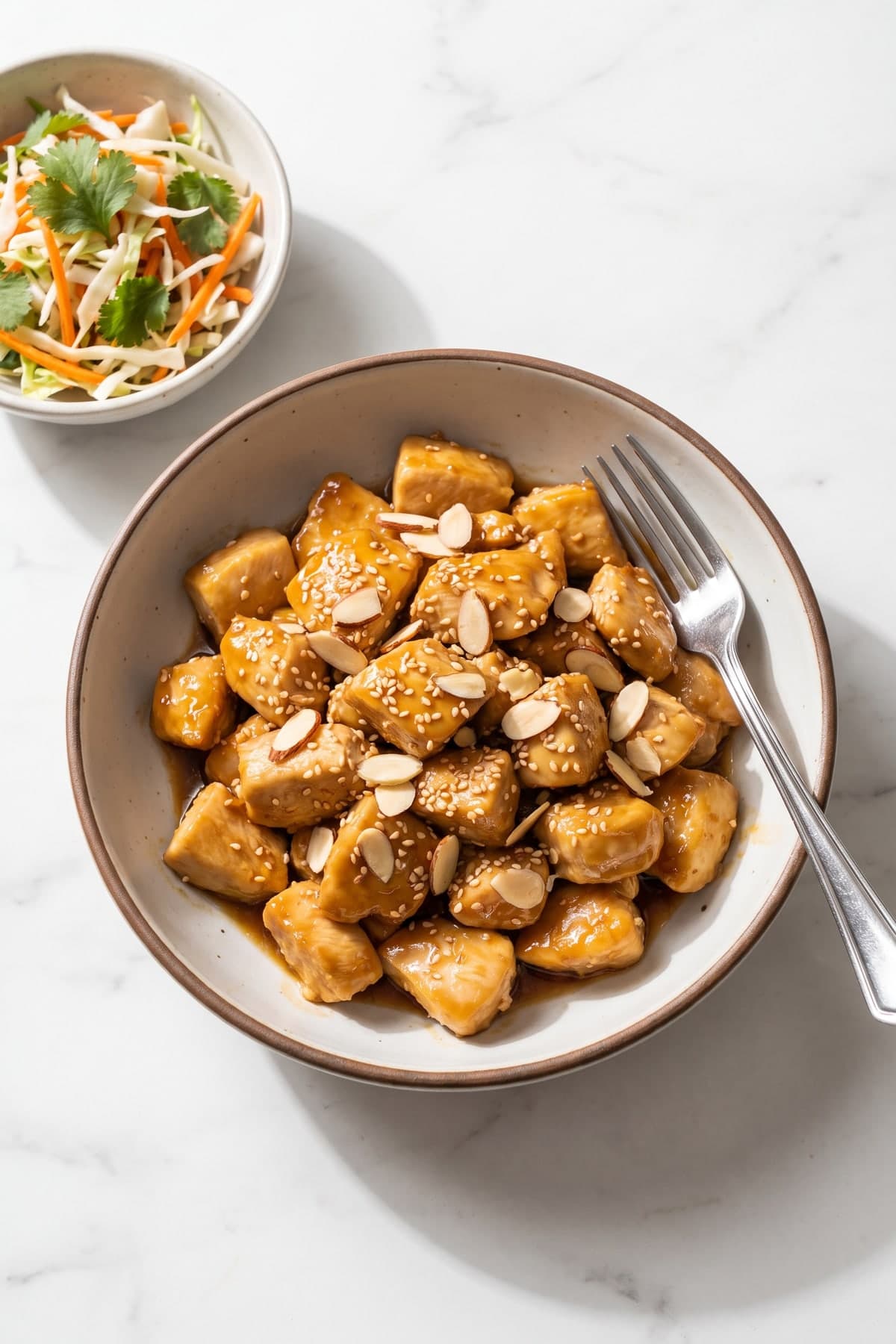 Chinese Chicken Salad with Sesame and Almonds