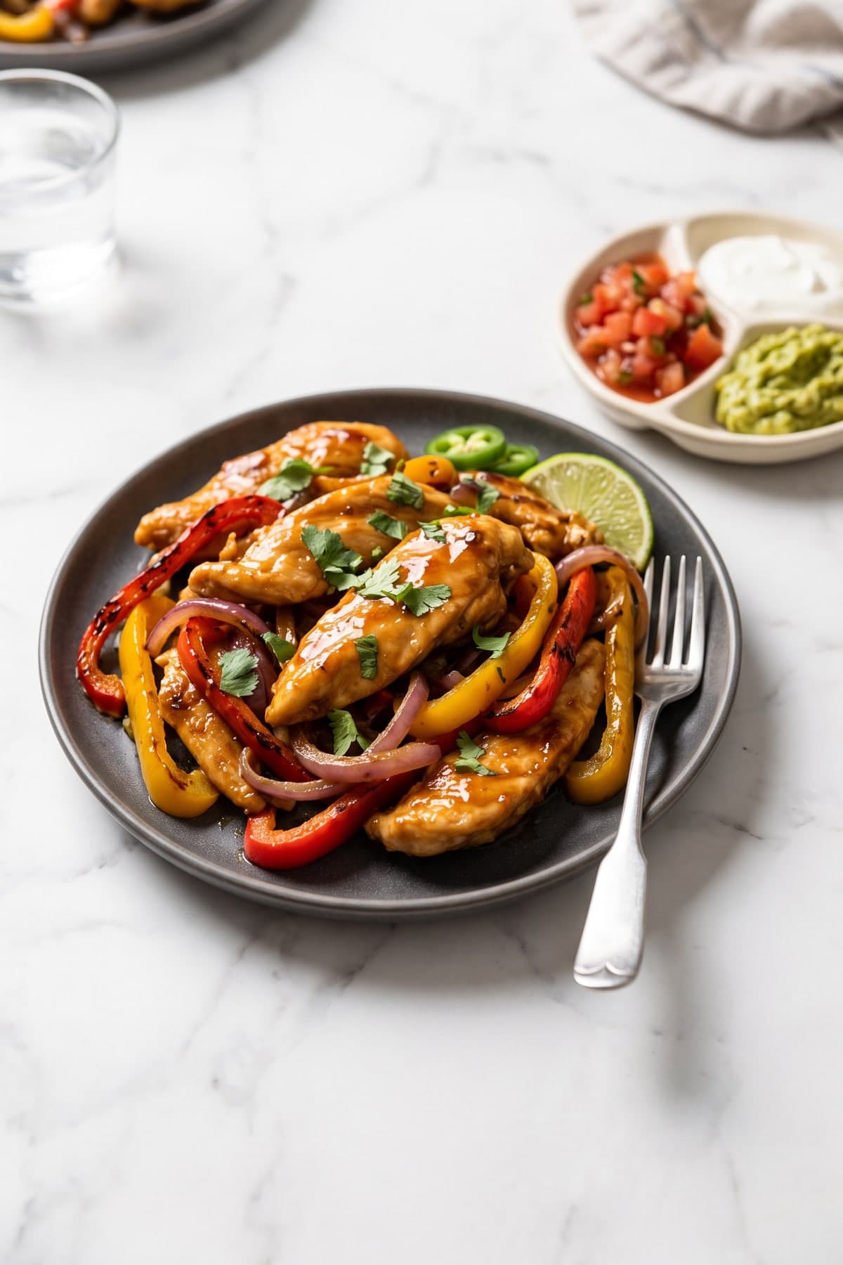 Gluten Free Chicken Fajitas on a Sheet Pan