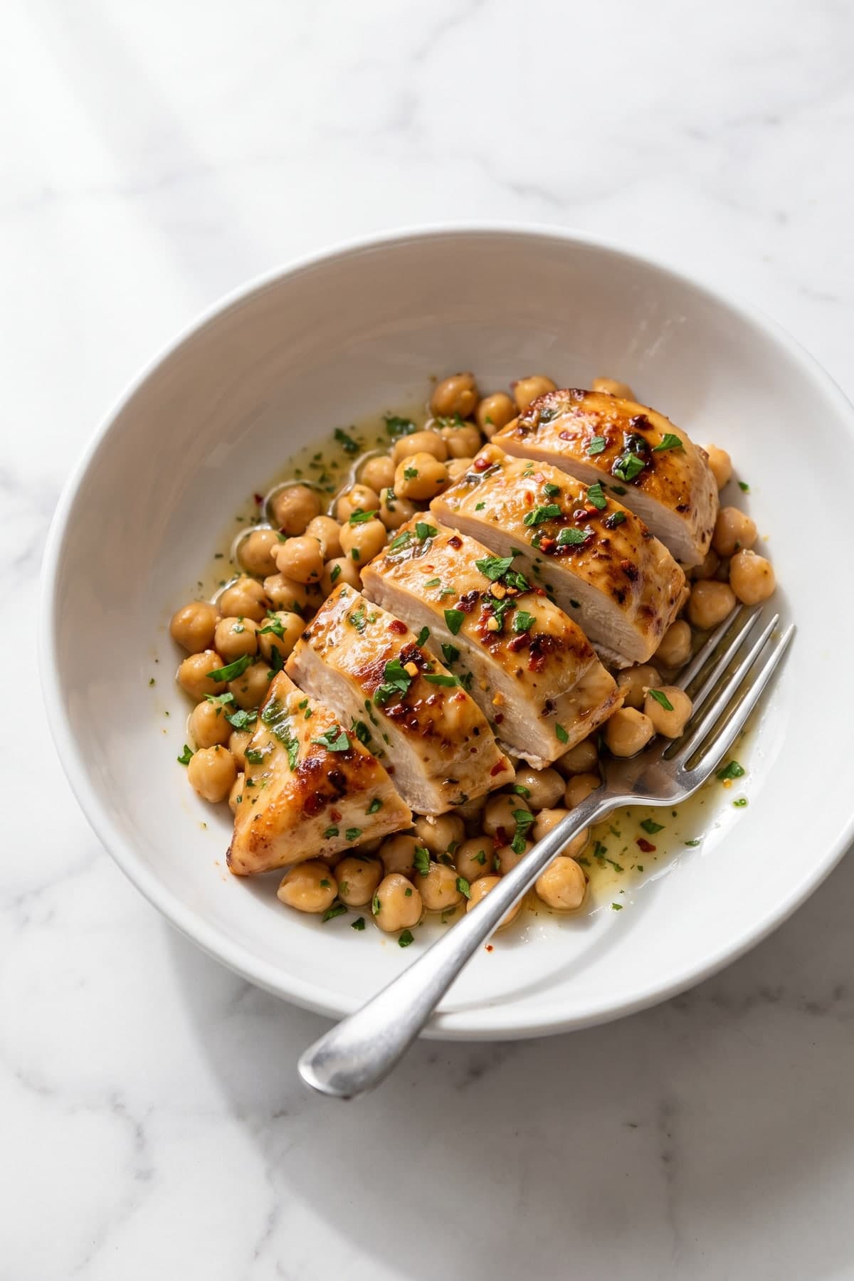 High Protein Grilled Chicken and Chickpea Bowls