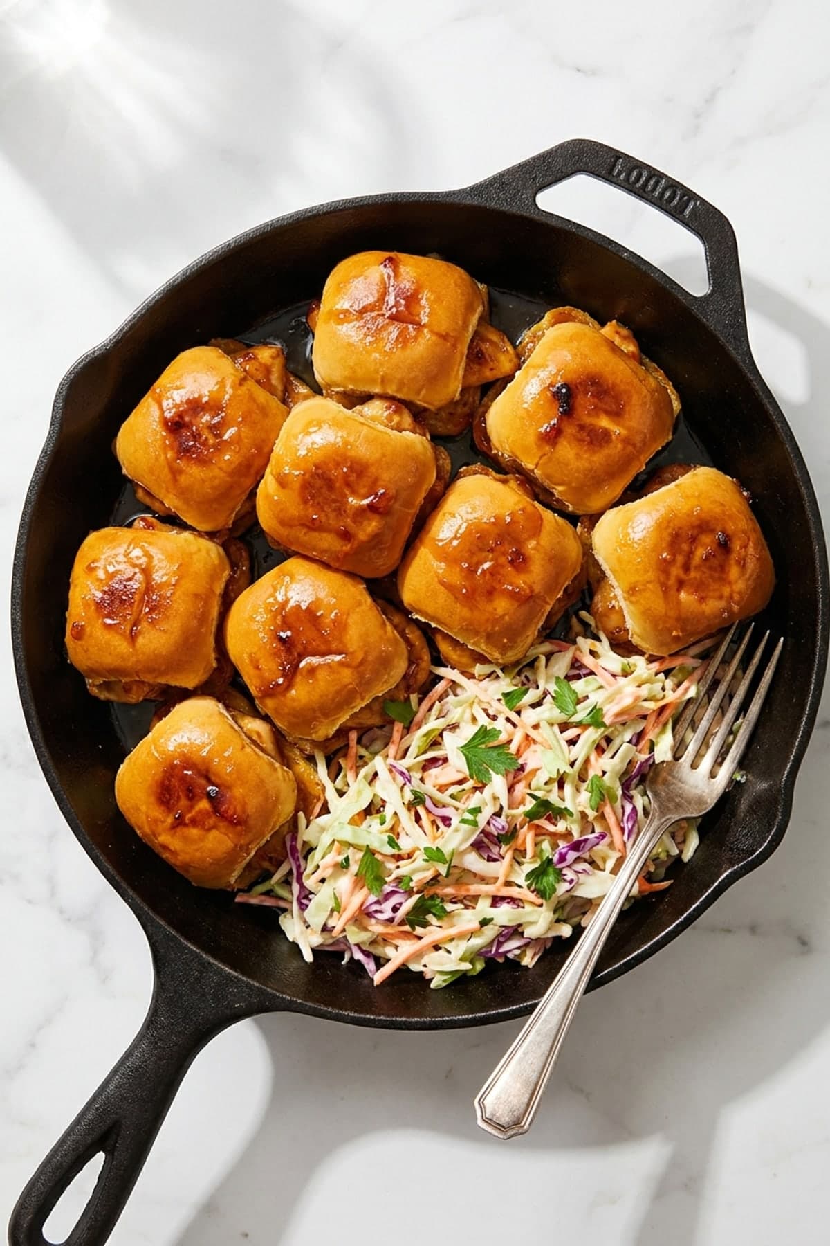 One Pan Dinners Chicken Sliders with Tangy Slaw