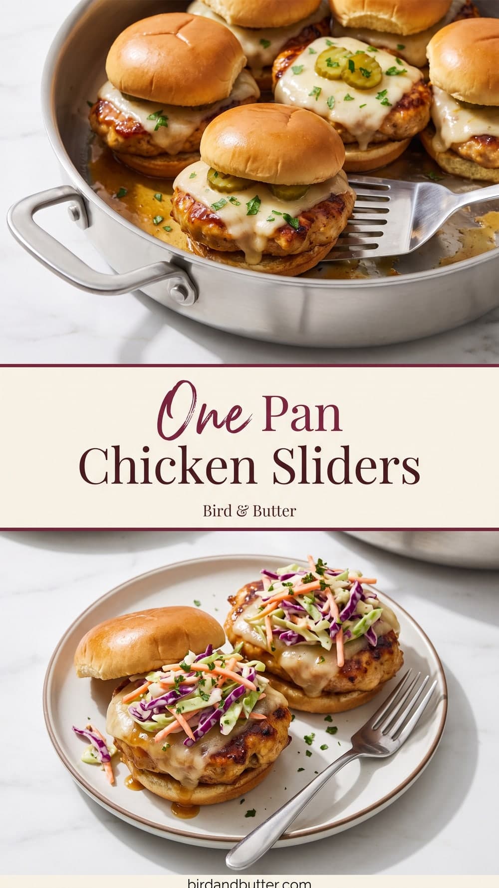 One Pan Chicken Sliders