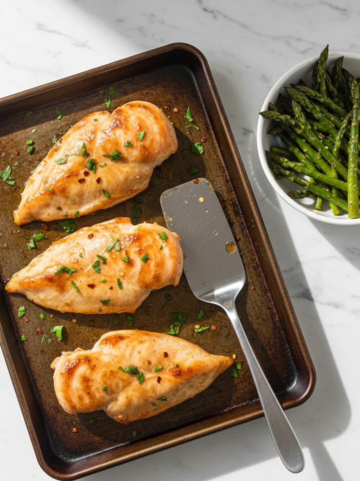 20-Minute Oven Baked Chicken Breast: Heat the oven
