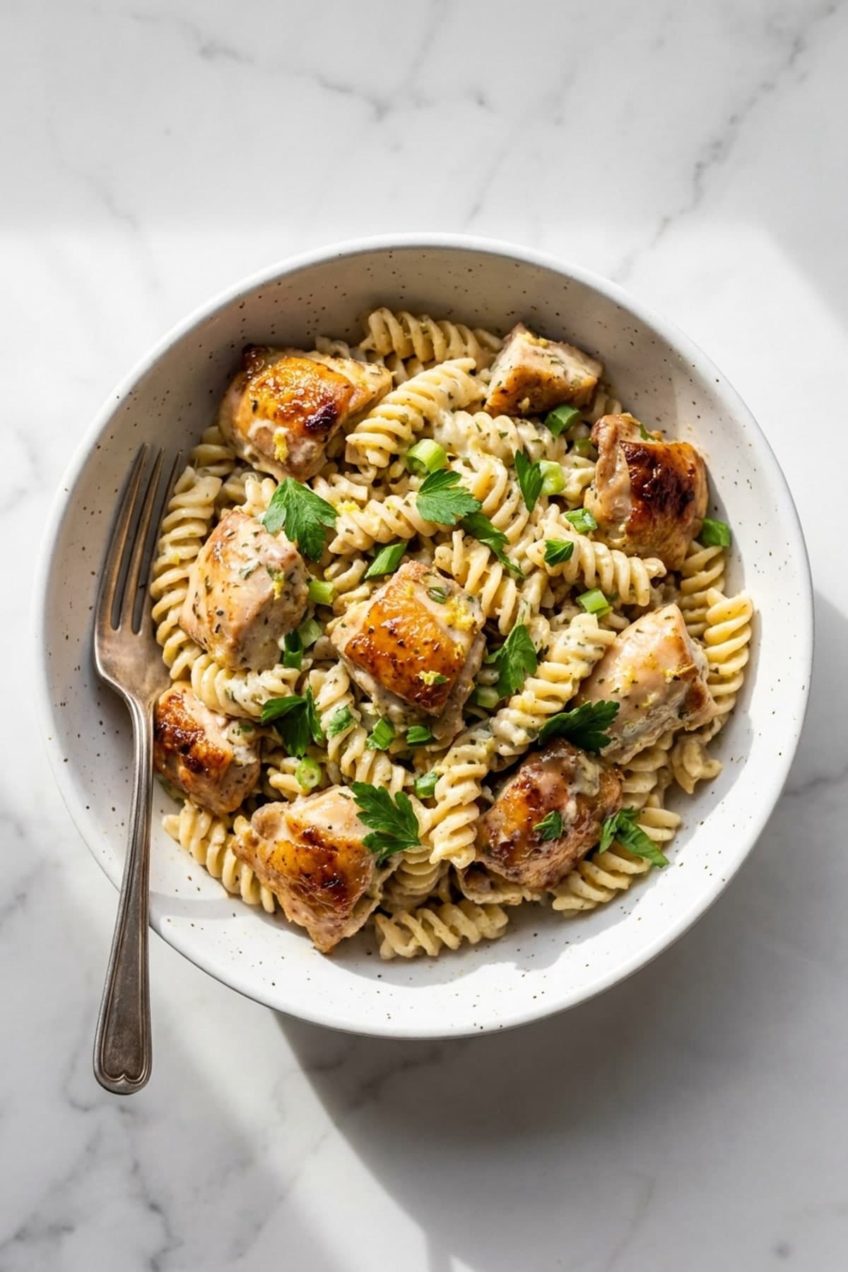 Chicken Pasta Salad with Lemon Herb Dressing