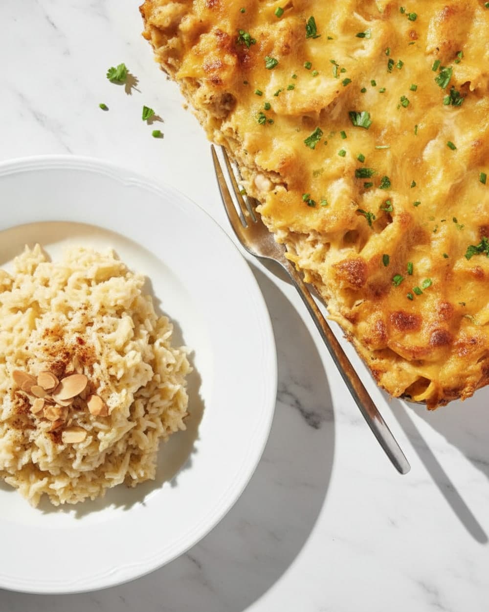 Chicken Noodle Bake and Rice Casserole