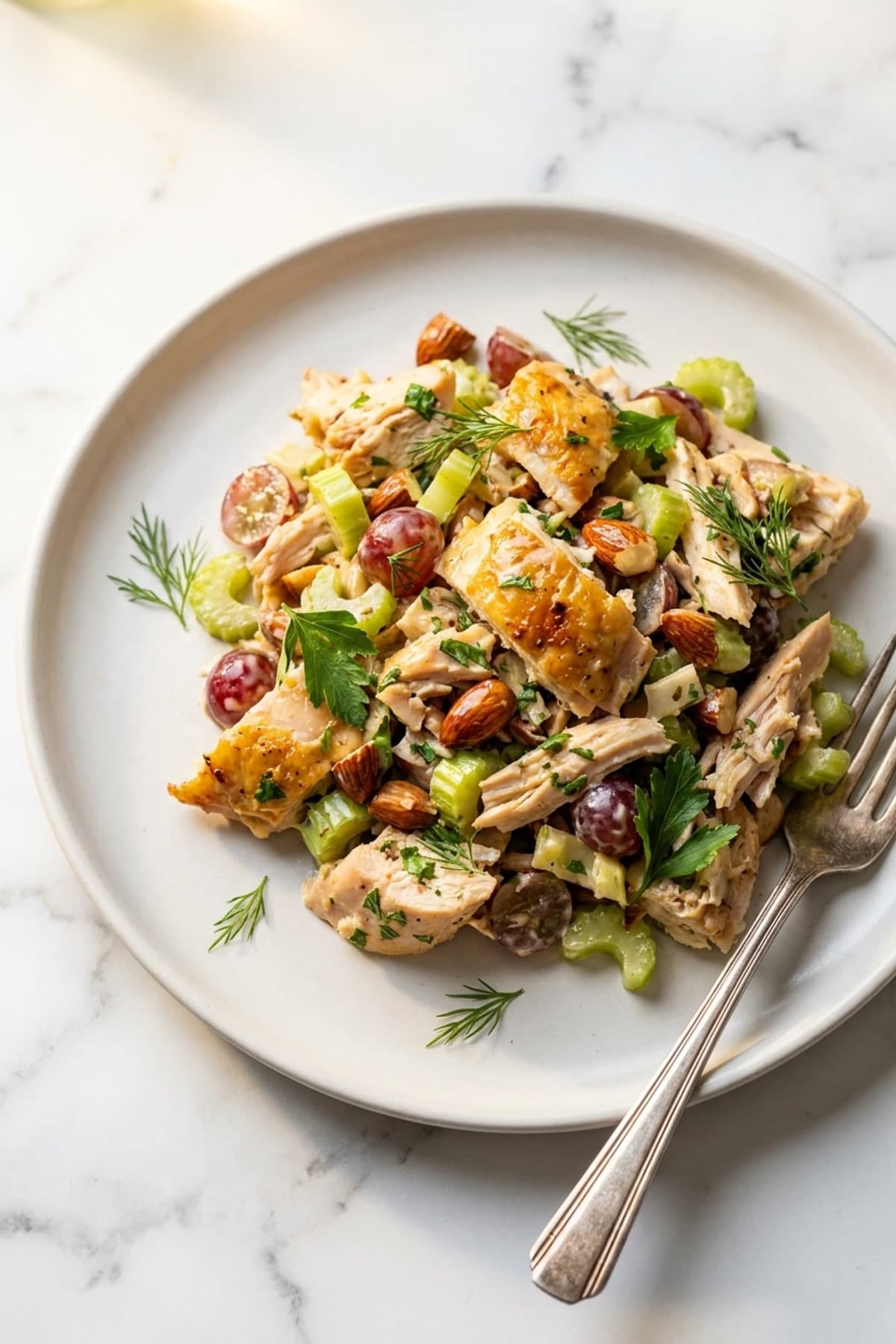 Rotisserie Chicken Salad for Four-Day Lunches ready to serve