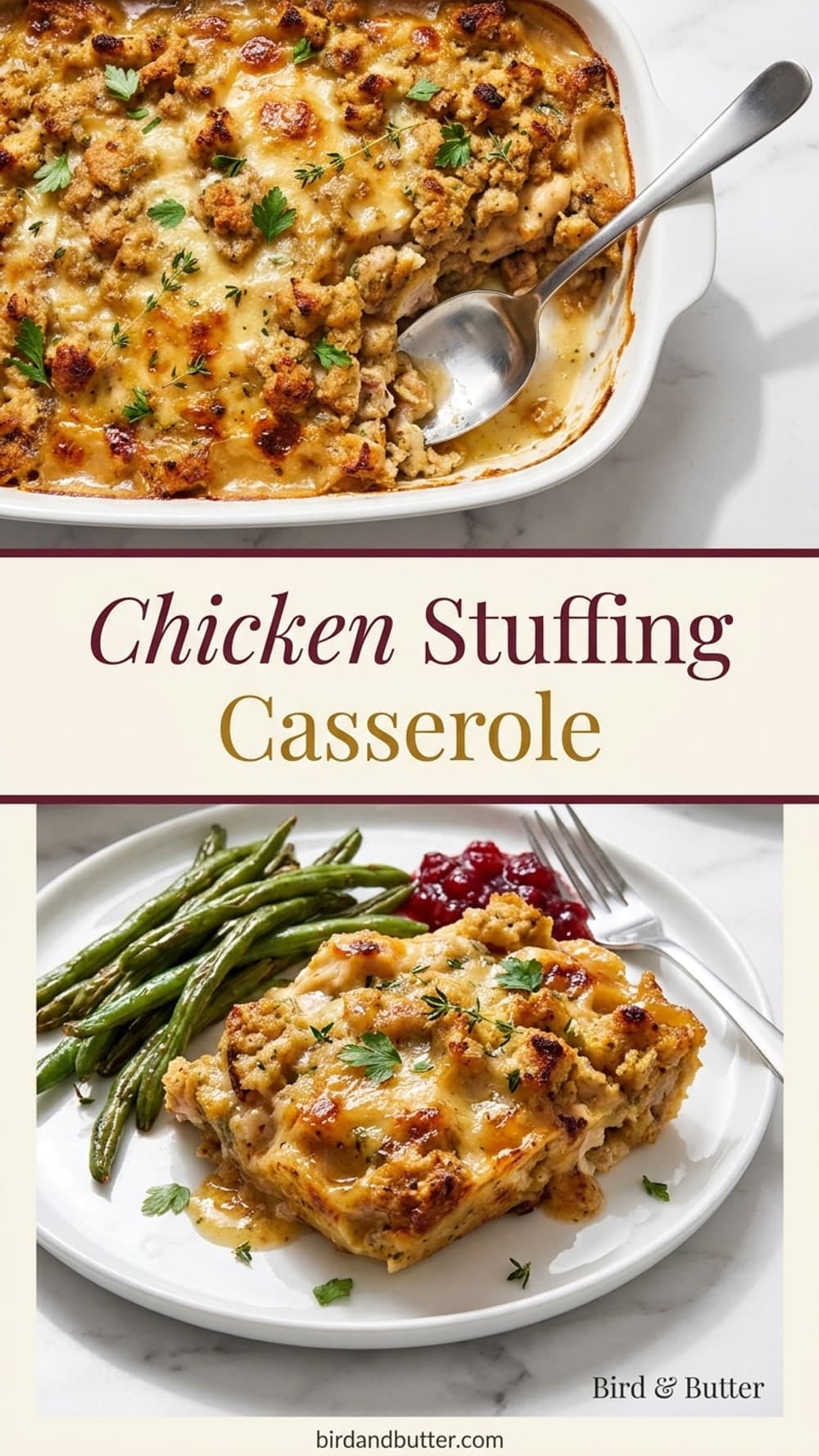 Chicken Stuffing Casserole