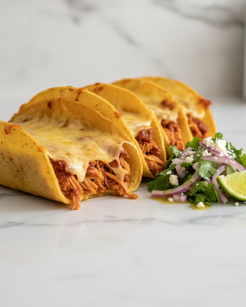 Crisp Cheese Baked Tacos