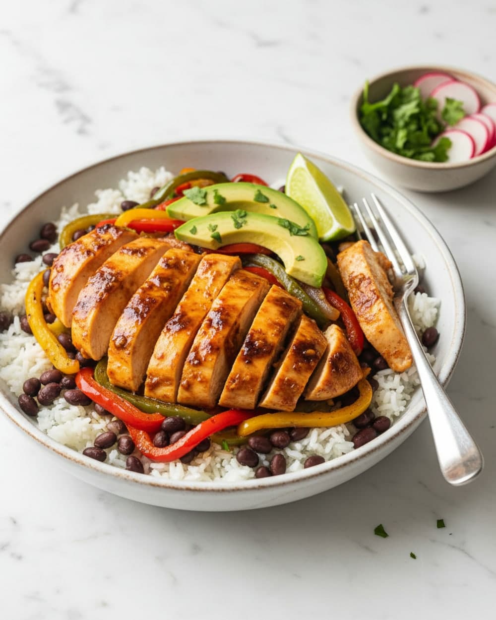 Chicken Breast Fajita Bowls