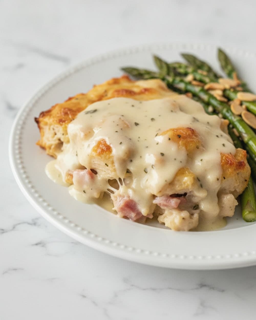 65-Minute Chicken Cordon Bleu Casserole