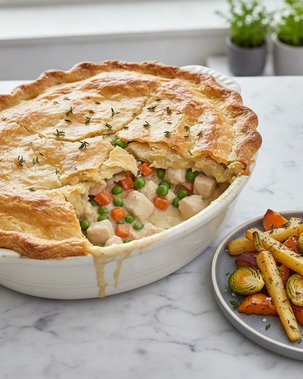 70-Minute Chicken Pot Pie Casserole