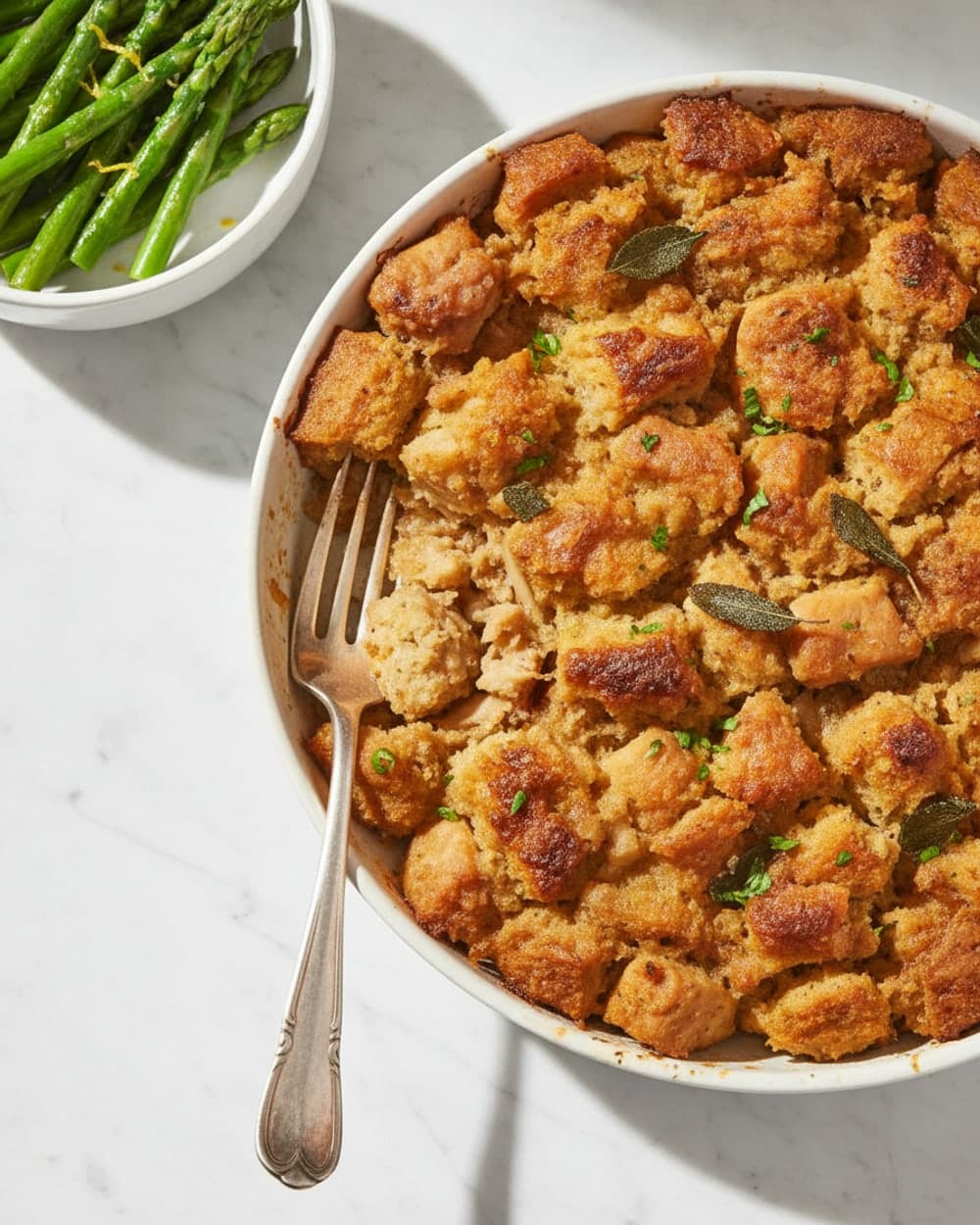 80-Minute Chicken Stuffing Casserole