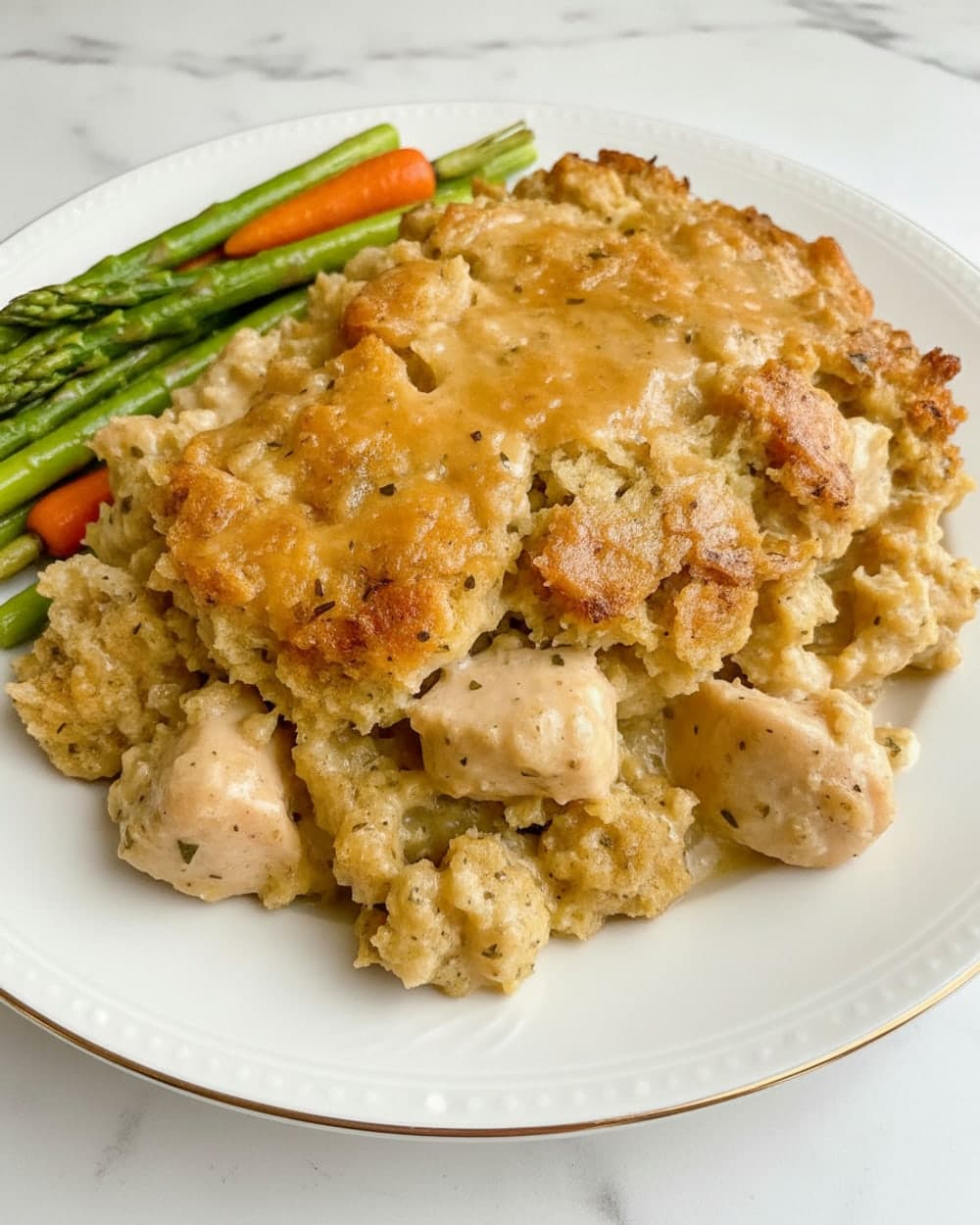 Chicken and Stuffing Casserole