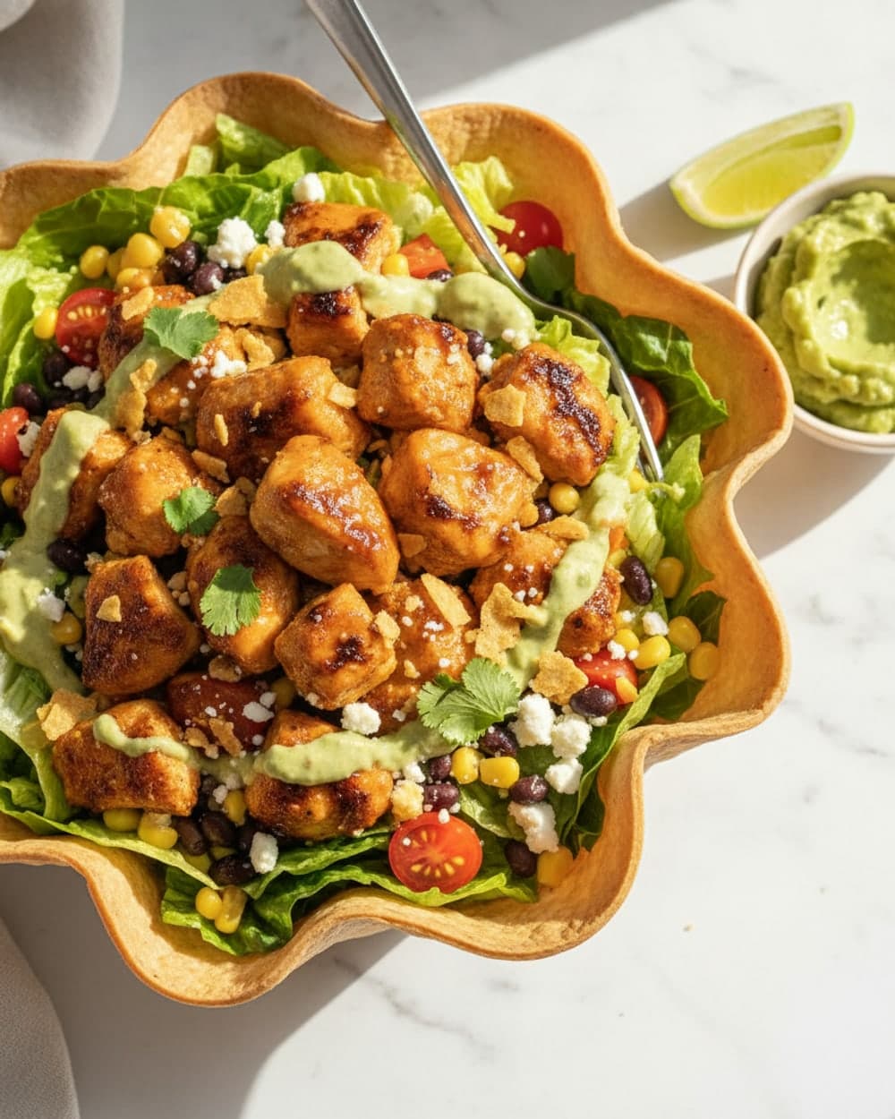Chicken Taco Salad Bowls