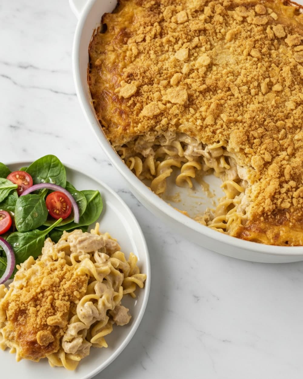 Chicken Noodle Cracker Casserole