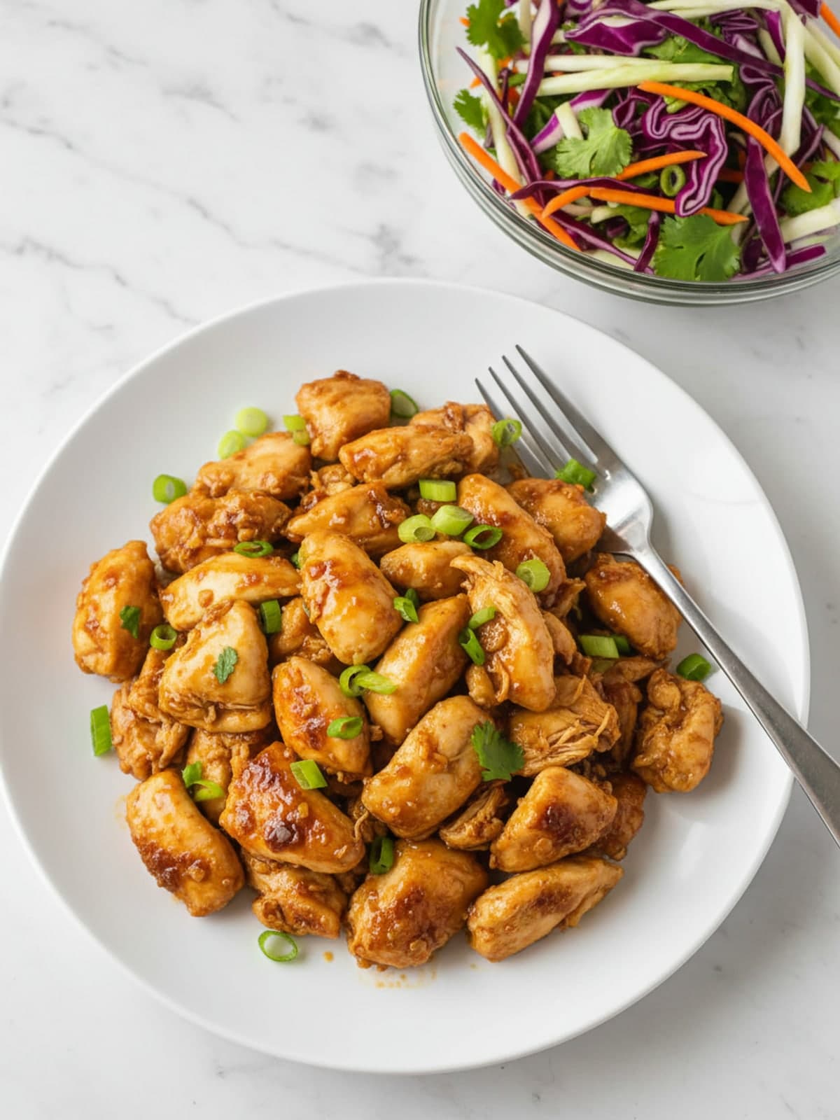 Chinese Chicken Salad with Crunchy Cabbage: Gather the cold ingredients