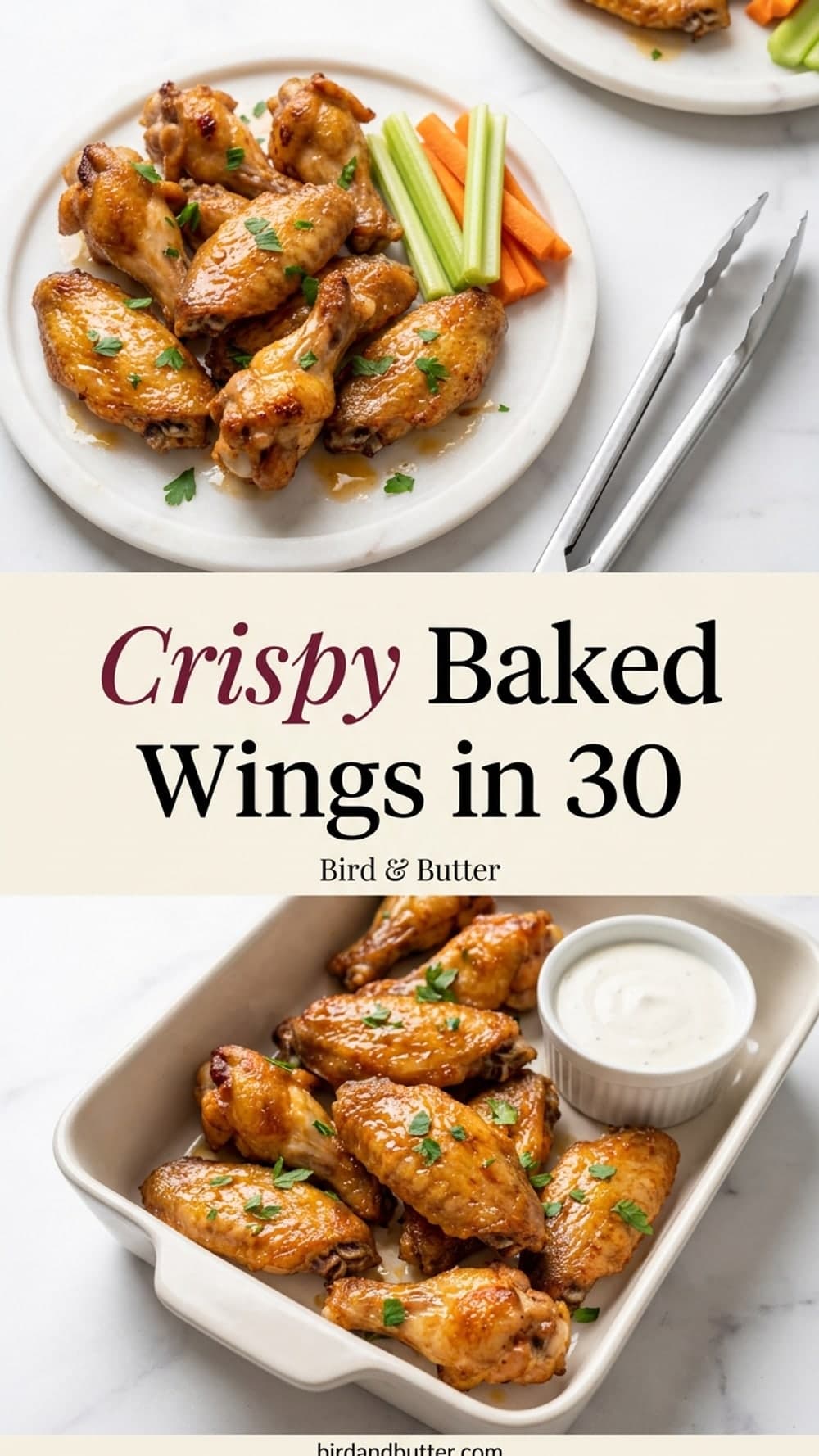 Crispy Baked Wings in 30