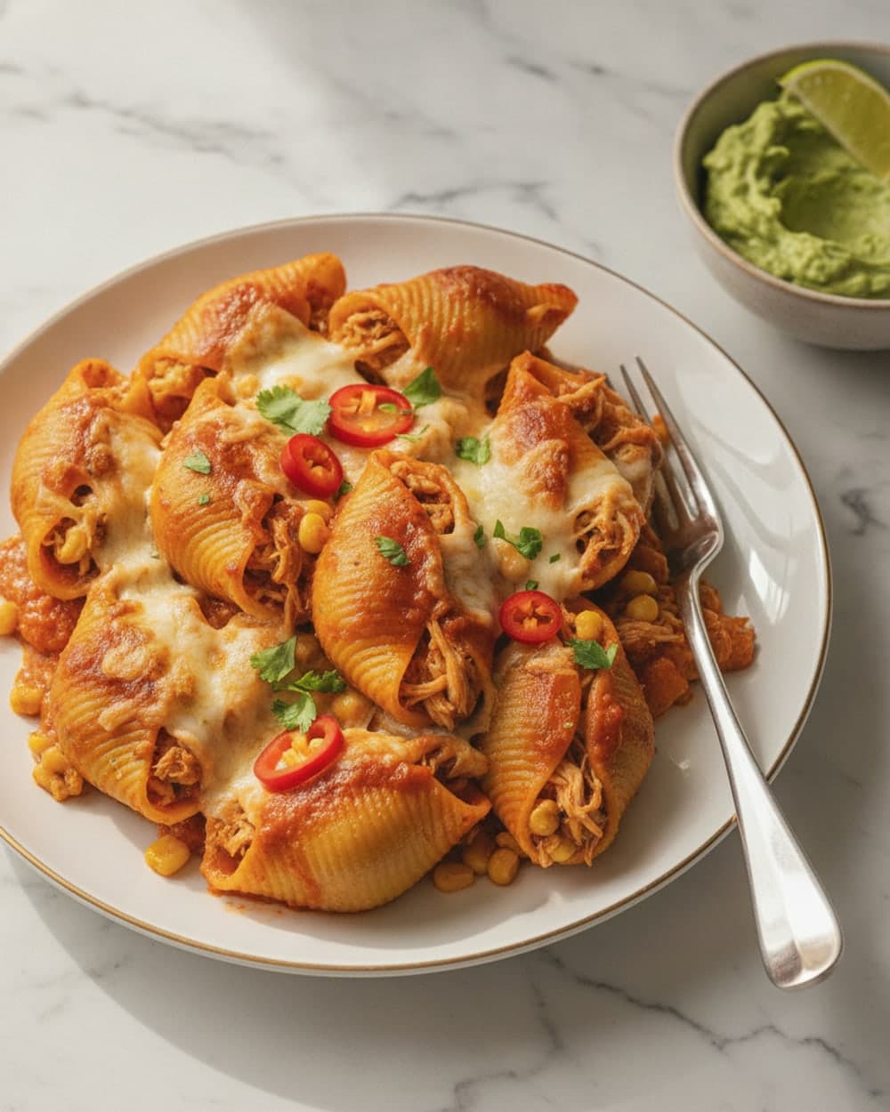 Chicken Enchilada Stuffed Shells
