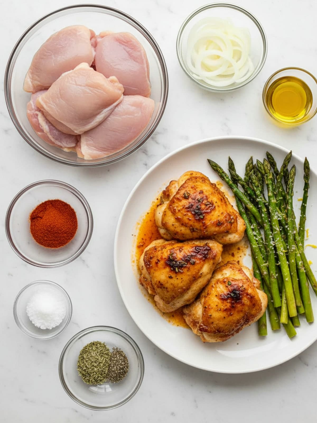 Ingredients for Oven Baked Chicken Thighs in 30 Minutes