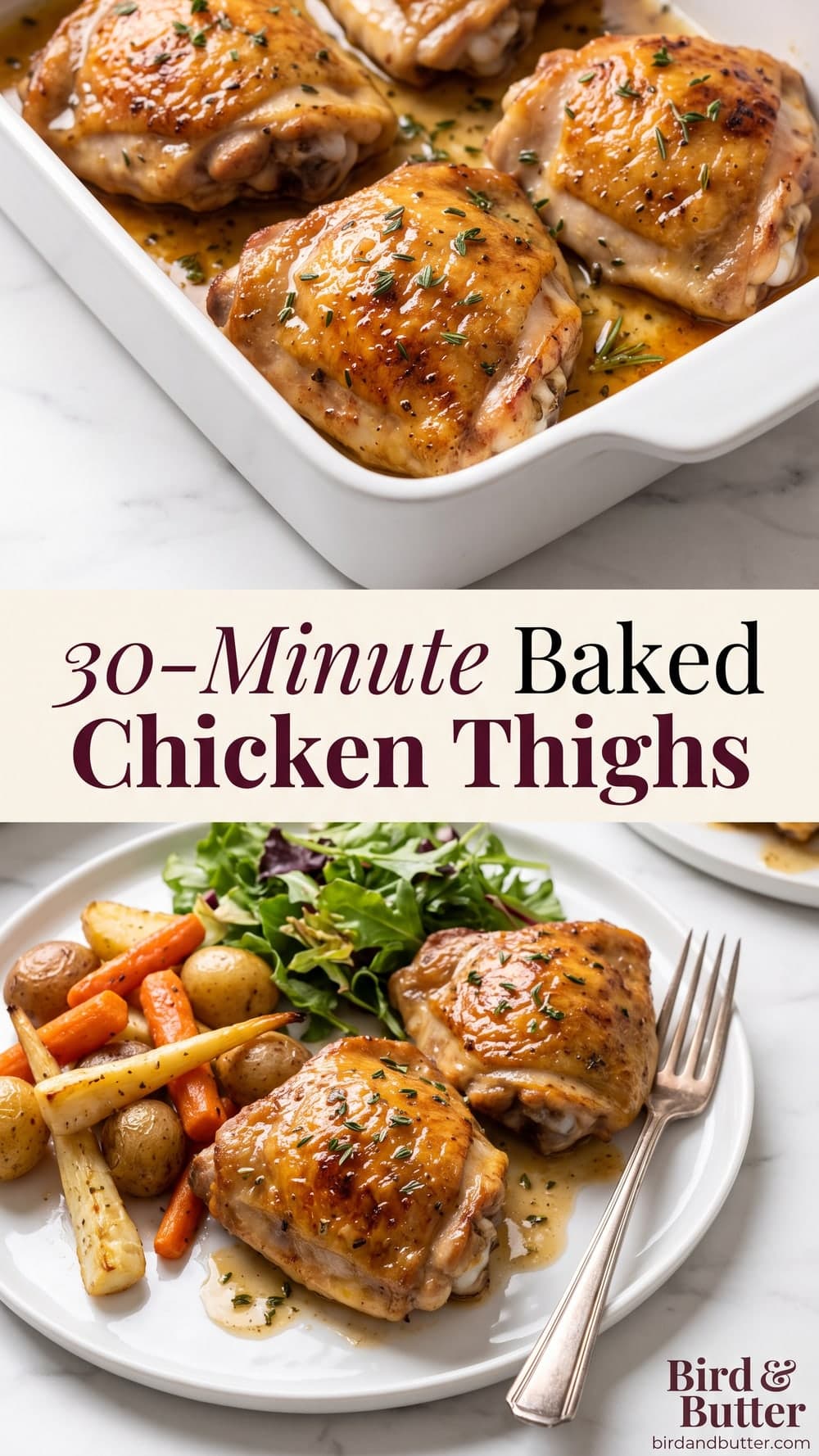 30-Minute Baked Chicken Thighs